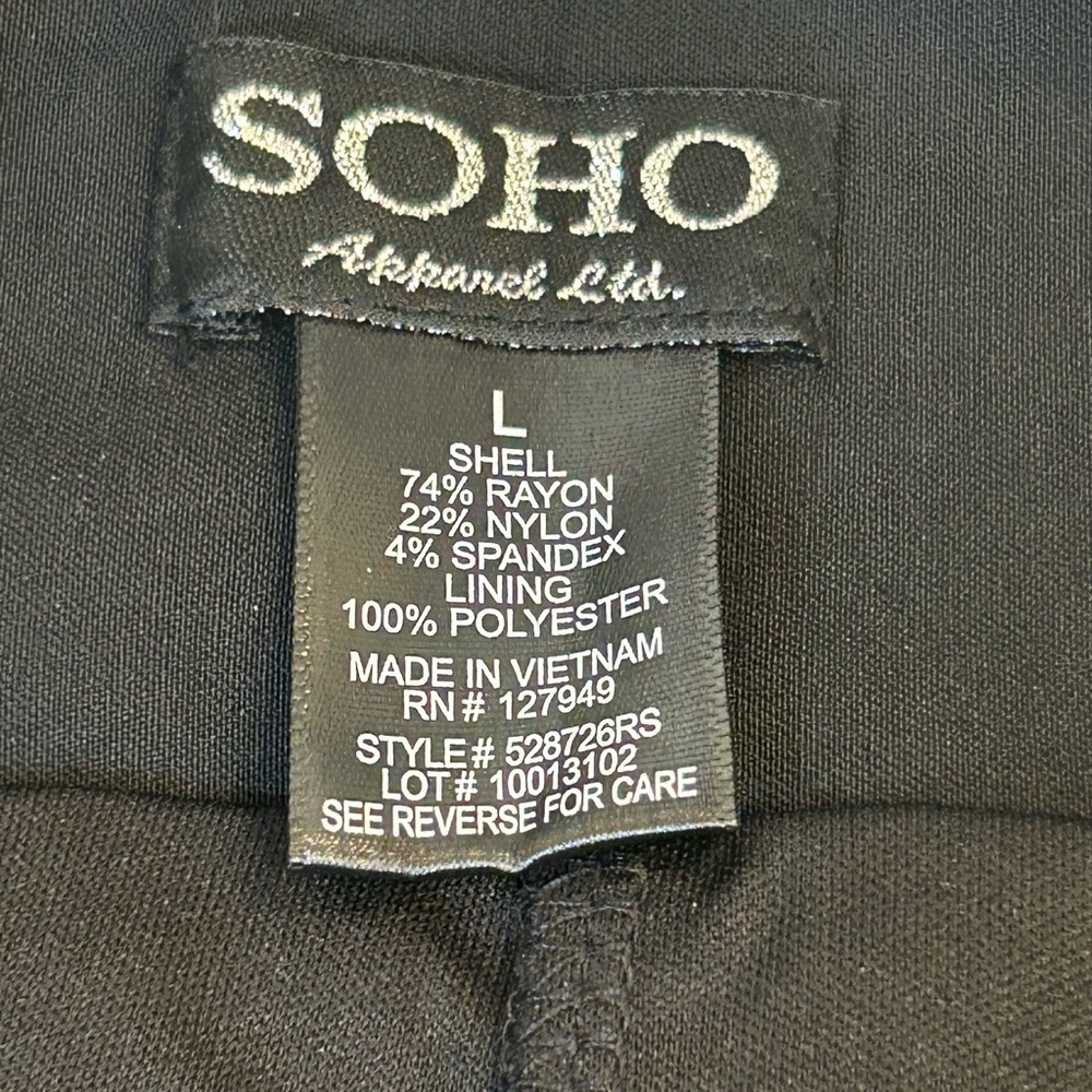 NWOT Soho Apparel Women's Skort Black Lightweight - Picture 4 of 5